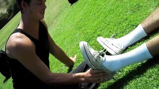 Xander Beckett - Model Forcing His Mate To Trash His Socks