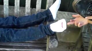 Xander Beckett Bryson’s Sleeping Feet Are Played With By Rider