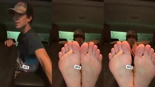College Boy Car Feet