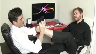 Boss Makes His Employee Worship His Feet at the Office — Then Returns the Favor
