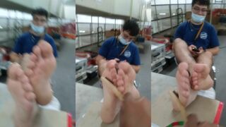 Hangar Tickles – Break Time Turns into Tickle Teasing