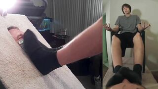 Kyle Worshiped 4 – Boxed Sub, Full Foot Domination