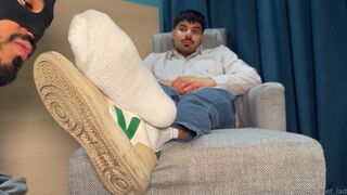 Socks feet worshipping