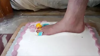 FEET IN CAKE